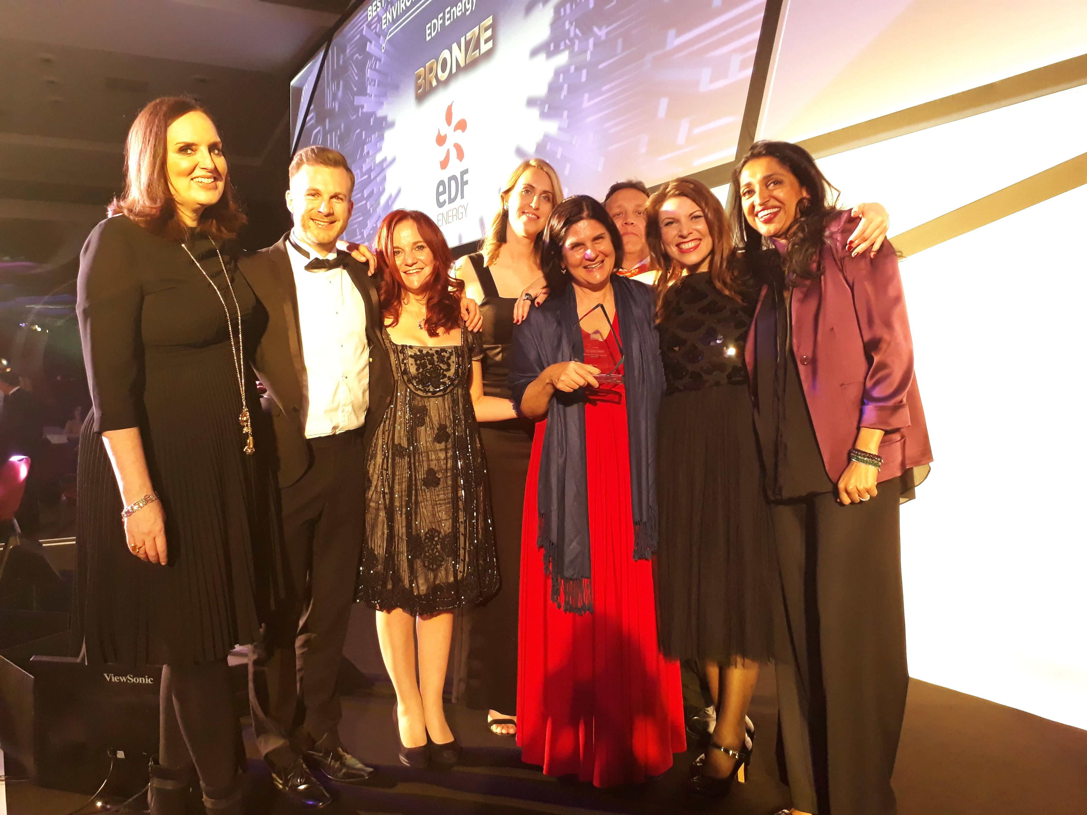 Sponge's founder and managing director, Louise Pasterfield, collects silver award for Learning Technologies Company of the Year